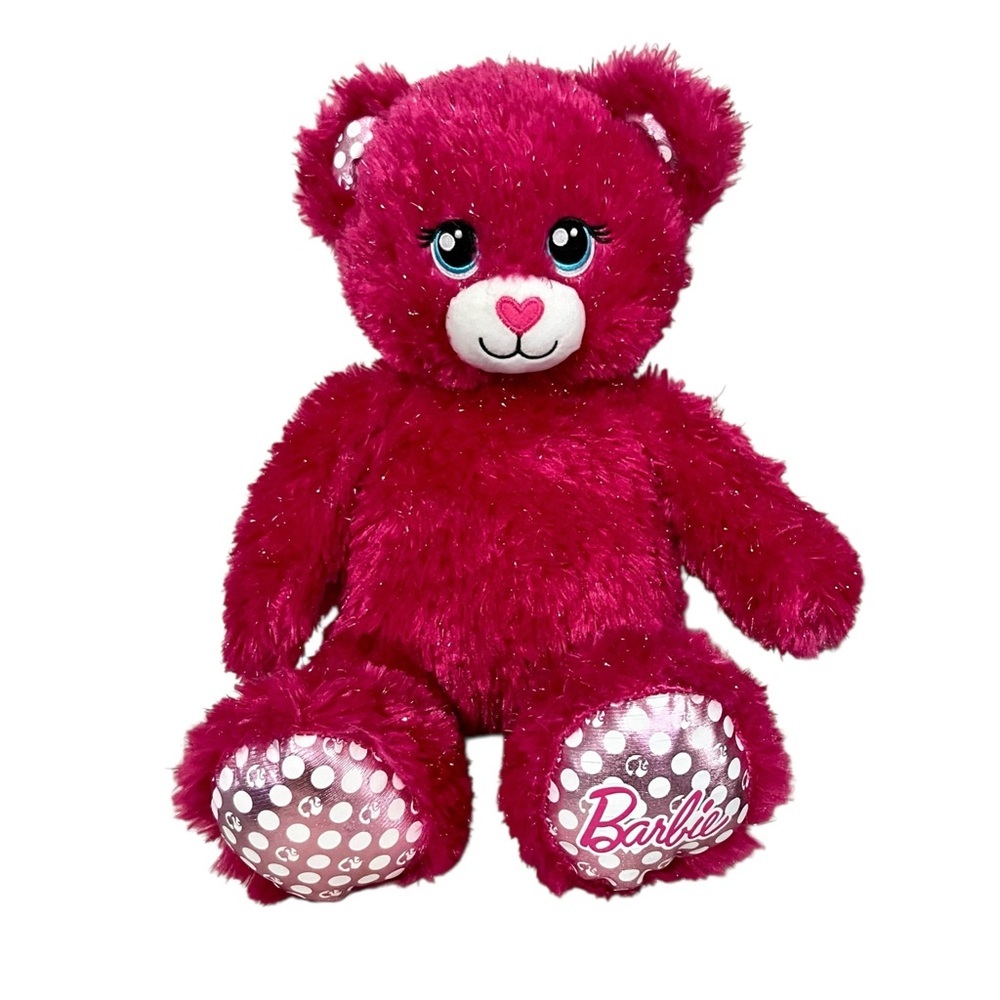 Build A Bear Pink Sparkly Barbie Bear